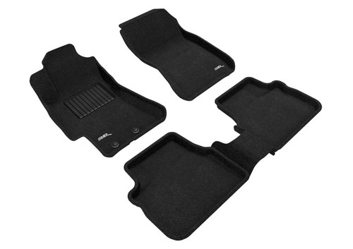 3D MAXpider Elegant Black Floor Mat Set 1st & 2nd Row, Subaru Impreza / Impreza WRX / Impreza WRX Sti 2008-2011