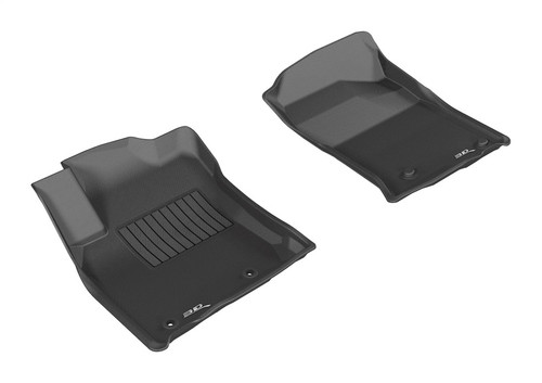 3D MAXpider Kagu 1st Row Black Floor Mat Set, Toyota Prado 150 2012-2018