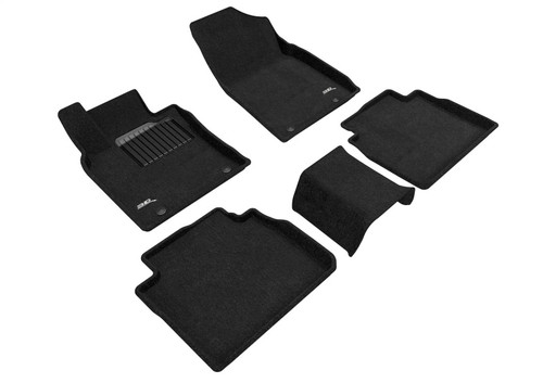 3D MAXpider Elegant Black Floor Mat Set 1st & 2nd Row, Lexus ES Gasoline Rwd Only 2019-2024
