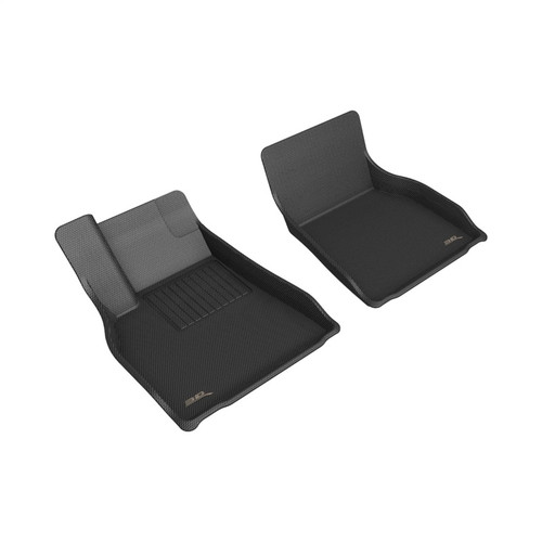 3D MAXpider Kagu 1st Row Black Floor Mat Set, Tesla Model S 2021-2023