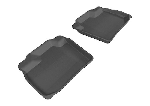 3D MAXpider Kagu 2nd Row Black Floor Mat Set, Nissan Leaf 2013-2019