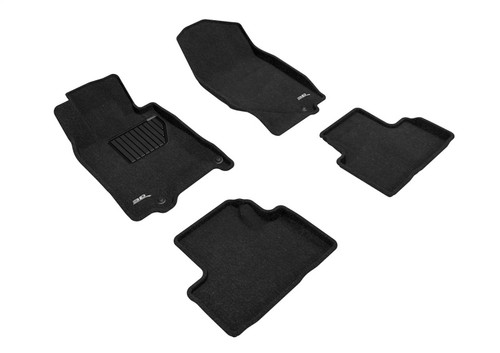 3D MAXpider Elegant Black Floor Mat Set 1st & 2nd Row, Infiniti Q40 15/ G35/ 37 Sedan 2007-2013