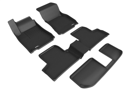 3D MAXpider Kagu 1st, 2nd & 3rd Row Black Floor Mat Set, Mercedes-Benz Glb 250 7-Seat / Amg Glb35 2020-2024