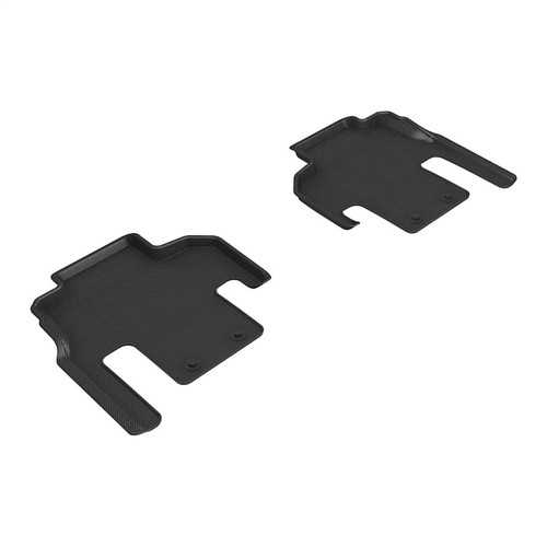 3D MAXpider Kagu 2nd Row Black Floor Mat Set, Jeep Wagoneer 7 Seat 2022-2024