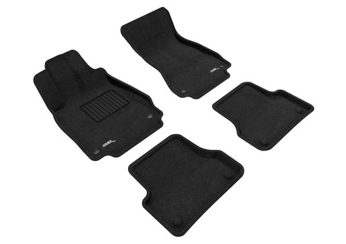 3D MAXpider Elegant Black Floor Mat Set 1st & 2nd Row, Audi A7 2012-2018