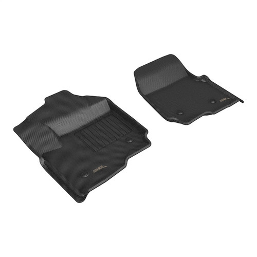 3D MAXpider Kagu 1st Row Black Floor Mat Set, Ford F-250 Supercab 2023-2024