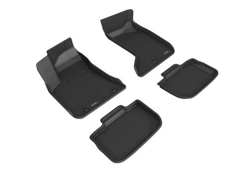 3D MAXpider Kagu 1st & 2nd Row Black Floor Mat Set, Dodge Charger Awd / Chrysler 300 Awd 2011-2023