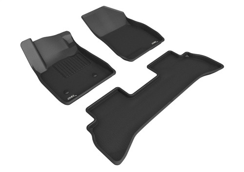 3D MAXpider Kagu 2nd Row Black Floor Mat Set, Buick Encore GX FWD /Chevy Trailblazer FWD 2020-2021