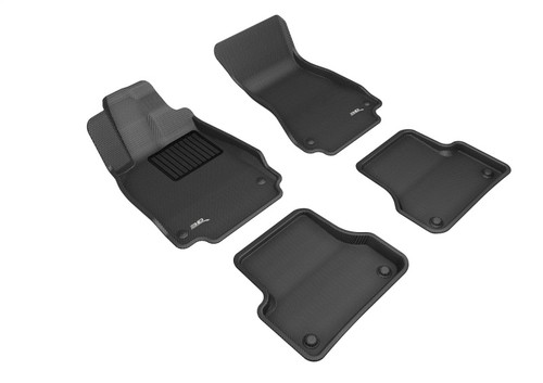 3D MAXpider 2012-2018 Audi A6/S6 Kagu 1st & 2nd Row Floormats - Black