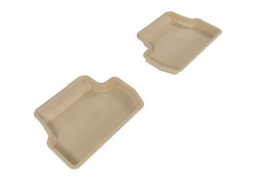 3D MAXpider Kagu 2nd Row Tan Floor Mat Set, Mini Hardtop 2-Door 2014-2019
