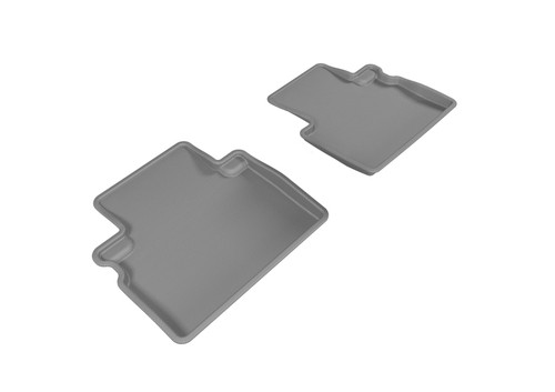 3D MAXpider Kagu 2nd Row Gray Floor Mat Set, Infiniti QX50 2016-2017