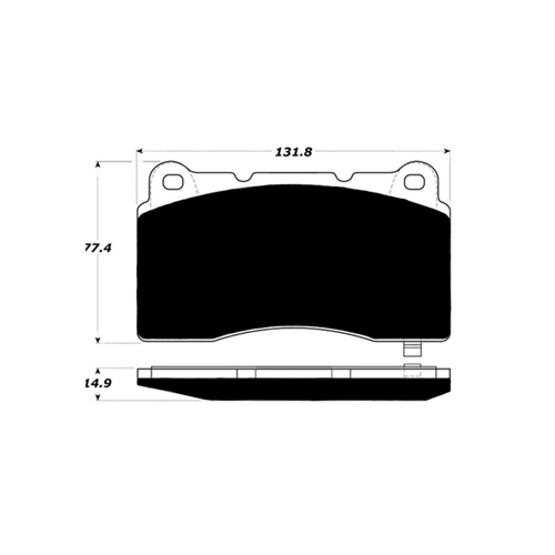 Porterfield Enterprises VP-011048 Porterfield R4-S Front Brake Pads, S60R/V70R, AP1001
