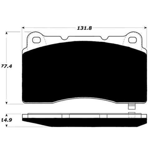 Porterfield Enterprises VP-011048 Porterfield R4-S Front Brake Pads, S60R/V70R, AP1001
