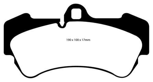 EBC DP51521NDX Bluestuff Front Brake Pads, Porsche Cayenne 3.2L 2004-2006