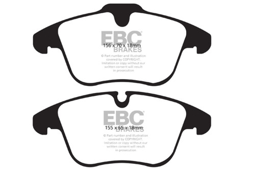 EBC DP21911 Greenstuff 2000 Front Brake Pads, Volvo S60 2.0L Turbo 2016-2018