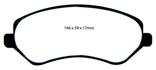 EBC 04-07 Chrysler Town & Country 3.3 Rear Drums Yellowstuff Front Brake Pads