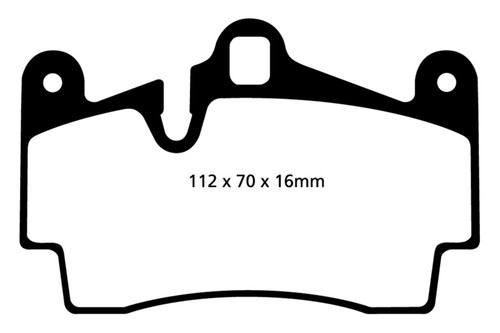 EBC DP31474C Redstuff Ceramic Rear Brake Pads, Porsche Cayenne 3.2 2004-2007