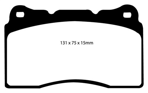 EBC DP31210C Redstuff Ceramic Front Brake Pads, Acura TL 3.2 (Manual)(Brembo) 2004-2008