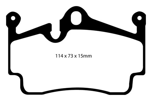 EBC DP31920C Redstuff Ceramic Rear Brake Pads, Porsche Boxster (Cast Iron Rotors only) 2.7 2004-2008
