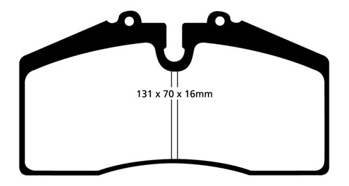 EBC DP41014R Yellowstuff Front Brake Pads, Ford Saleen Mustang Brembo front calipers 2005+