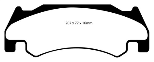 EBC DP61739 Greenstuff 6000 Elite Front Brake Pads, Dodge Ram SRT-10 8.3 2005-2006