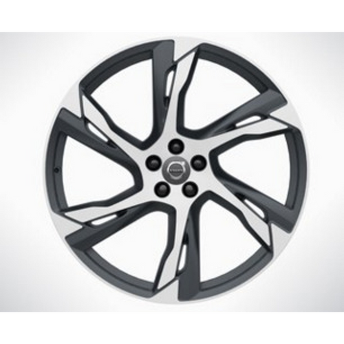 Volvo Genuine Wheels 31373342 22x9 6-Double Spoke Tech Black Matte Alloy Wheel
