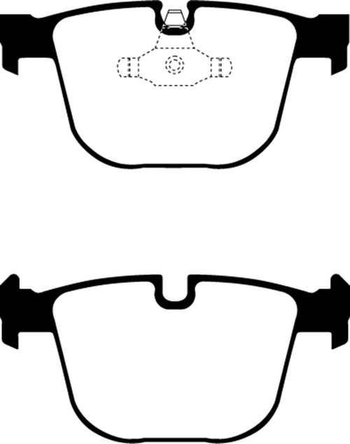 EBC DP61451 Greenstuff 6000 Elite Rear Brake Pads, BMW X5 4.4 Twin Turbo (50) 2010-2014