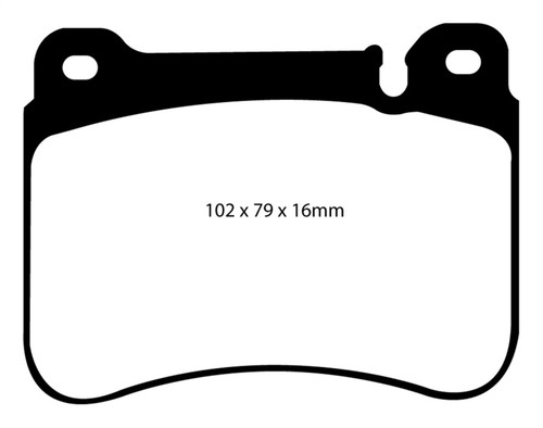 EBC DP31590C Redstuff Ceramic Front Brake Pads, Mercedes-Benz C230 (W203) 2.5 Sport Sedan 2005-2007
