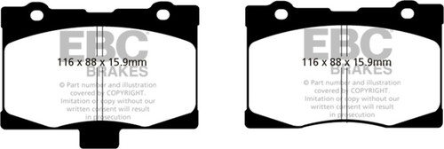 EBC DP41735R Yellowstuff Front Brake Pads, Acura RL 3.5 2005-2008