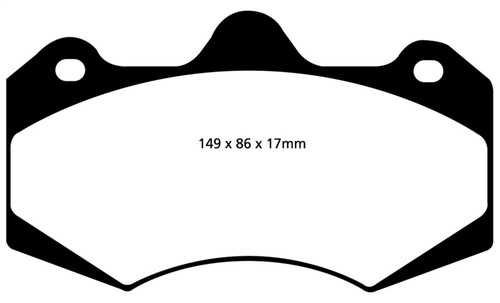 EBC DP3042C Redstuff Ceramic Front Brake Pads, Morgan Aero 8 4.4 2005-2008