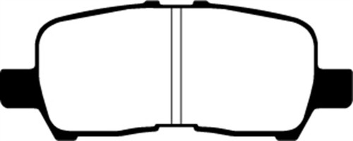 EBC DP21684 Greenstuff 2000 Rear Brake Pads, Buick Allure (Canada) 3.6 2005-2009