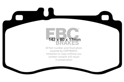 EBC DP21857 Greenstuff 2000 Front Brake Pads, Mercedes-Benz CLS400 (w/Brembo Front Calipers) 2015+