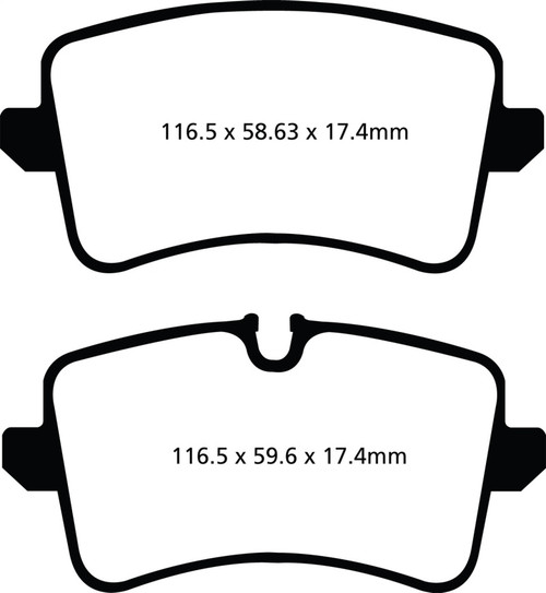 EBC DP22082 Greenstuff 2000 Rear Brake Pads, Audi A6 2.0 Turbo 2011