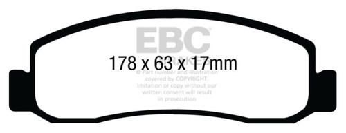 EBC DP61898 Greenstuff 6000 Elite Front Brake Pads, Ford F250 (inc Super Duty) 6.2 (2WD) 2011