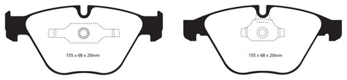 EBC DP52006NDX Bluestuff Front Brake Pads, BMW 335i 3.0T (E90/E92/E93) 2006-2012