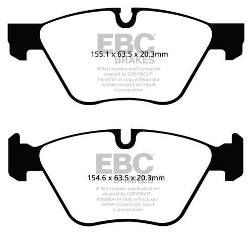 EBC DP32088C Redstuff Ceramic Front Brake Pads, BMW 528 2.0 Turbo (F10) 2011+