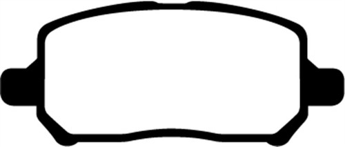 EBC DP21660 Greenstuff 2000 Front Brake Pads, Chevrolet Cobalt 2.2 4 Lug 2005-2010