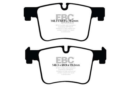 EBC DP62105 Greenstuff 6000 Elite Front Brake Pads, BMW X3 2.0 Turbo (F25) 2011+