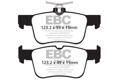 EBC DP62160 Greenstuff 6000 Elite Rear Brake Pads, Ford Escape 1.6T/2.0T (Incl 4WD) 2017+
