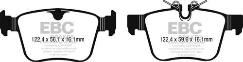 EBC DP62246 Greenstuff 6000 Elite Rear Brake Pads, Land Rover Discovery Sport 2015+