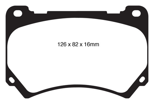 EBC DP21849 Greenstuff 2000 Front Brake Pads, Hyundai Equus 4.6 2011+