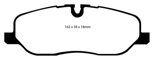 EBC DP41541R Yellowstuff Front Brake Pads, Land Rover LR3 4.4 2005-2010