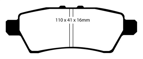 EBC DP61748 Greenstuff 6000 Elite Rear Brake Pads, Nissan Pathfinder 4.0 2005-2012