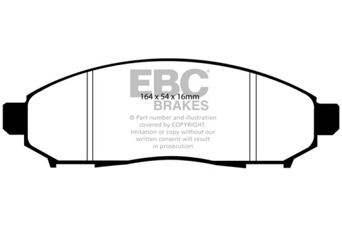 EBC DP21747 Greenstuff 2000 Front Brake Pads, Nissan Leaf Electric 2011+