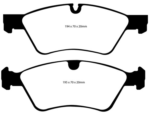 EBC DP41592R Yellowstuff Front Brake Pads, Mercedes-Benz E500 5.0 4-Matic 2006