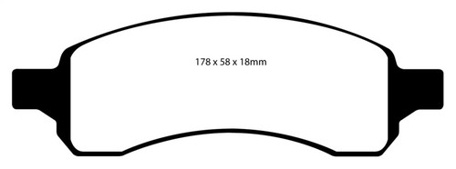EBC DP31761C Redstuff Ceramic Front Brake Pads, Chevrolet SSR 6.0 2006-2007