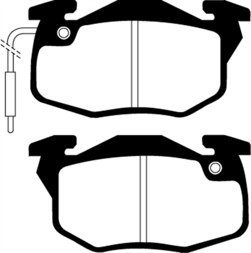 EBC DP2545 Greenstuff 2000 Front Brake Pads, Renault Fuego 1.6 (Bendix) 1982-1984