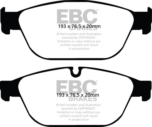 EBC DP32087C Redstuff Ceramic Front Brake Pads, Audi A8 Quattro 3.0 Supercharged 2011-2012