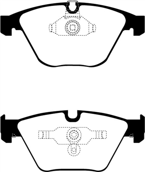 EBC 11-12 BMW 1M Coupe 3.0 Twin Turbo Greenstuff Front Brake Pads