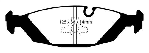 EBC DP2447 Greenstuff 2000 Rear Brake Pads, BMW 318 1.8 (E30) 1983-1985